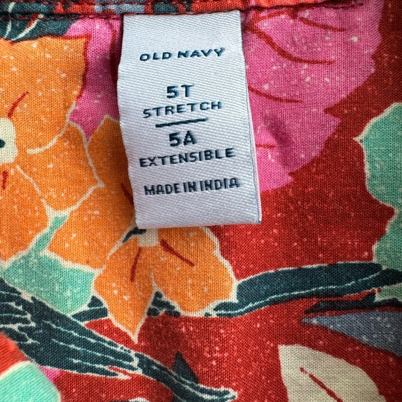 Old Navy Stretchy Hawaiian Shirt Boys size 5T - Picture 5 of 7